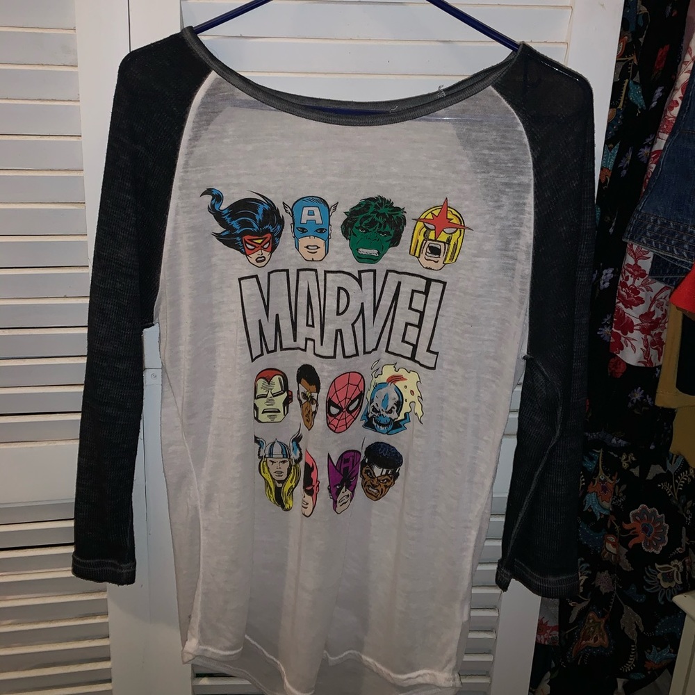 Gently used long sleeve Marvel shirt.